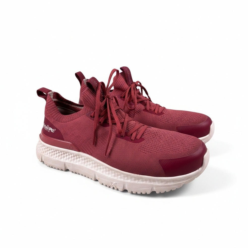 Timberland PRO Burgundy Composite Safety Toe Work Shoes Women's 8M Lightweight‎